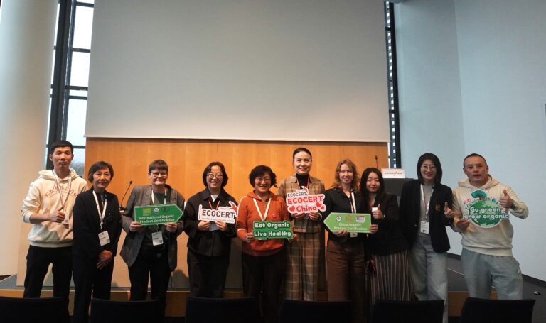 Ecocert China Forum speakers gather for a group picture