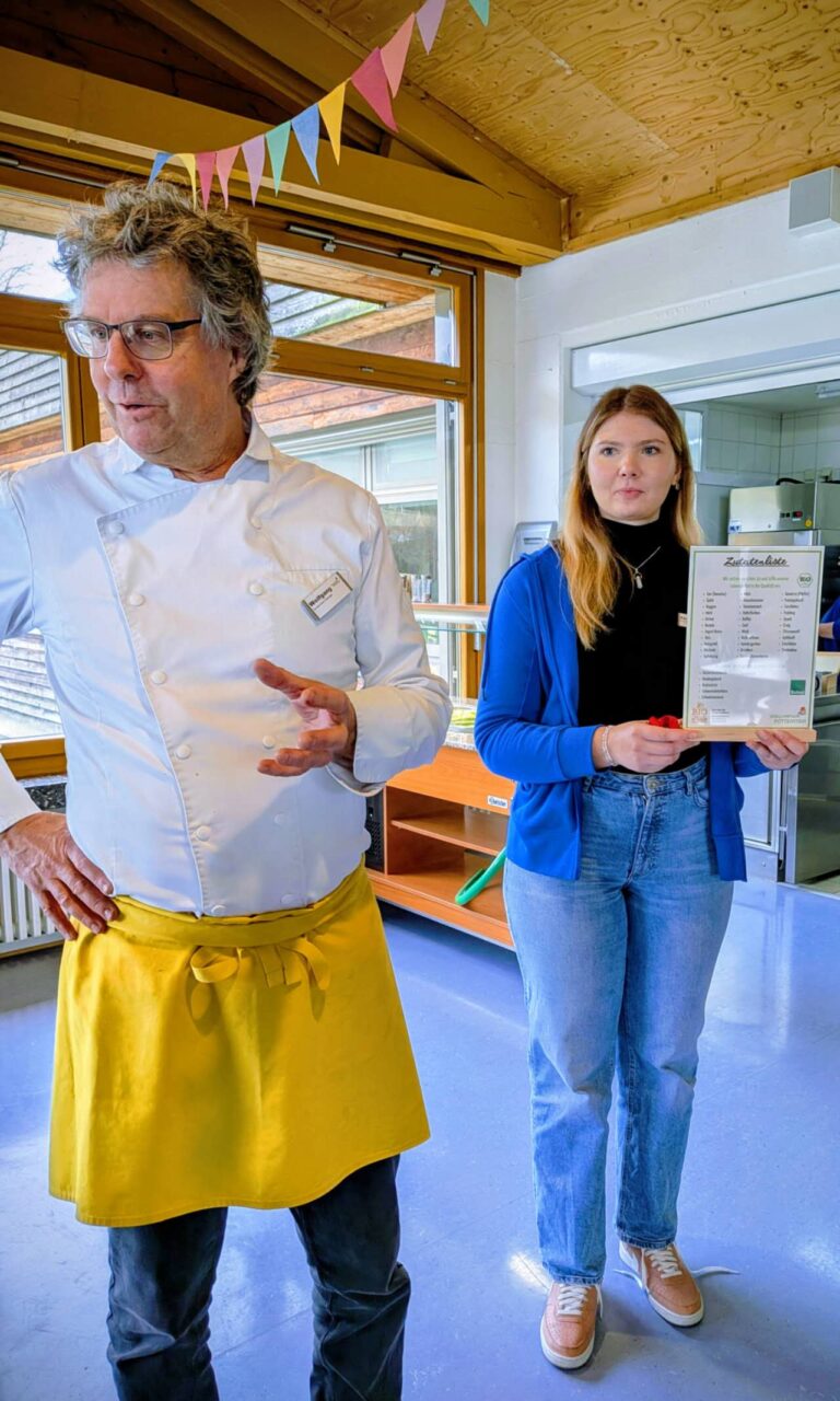 Staff at School Camp Pottenstein provides insights into regional sourcing of organic products