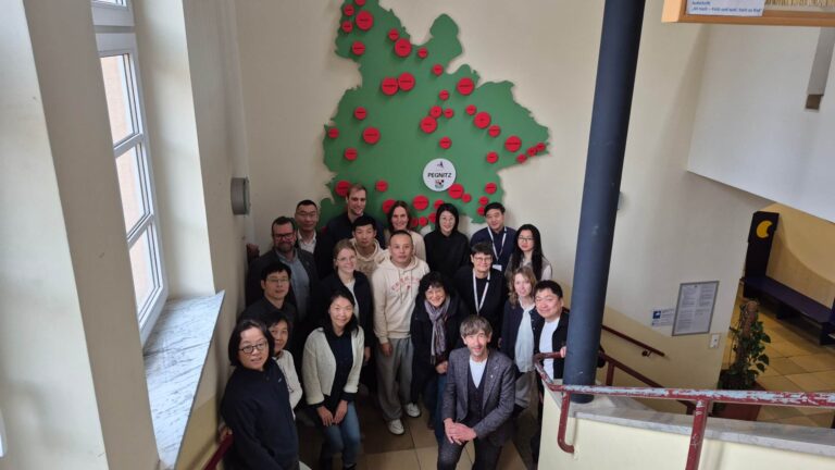 Delegation gathers for a group picture