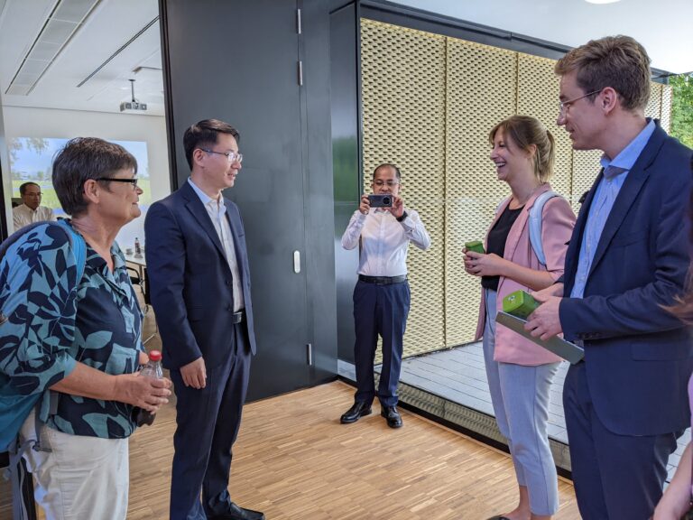 Eva Sternfeld (DCZ), CHEN Huaning (CAAS), Svenja Fuhrmann (BMEL), and Malte Müller (GFA), left to right