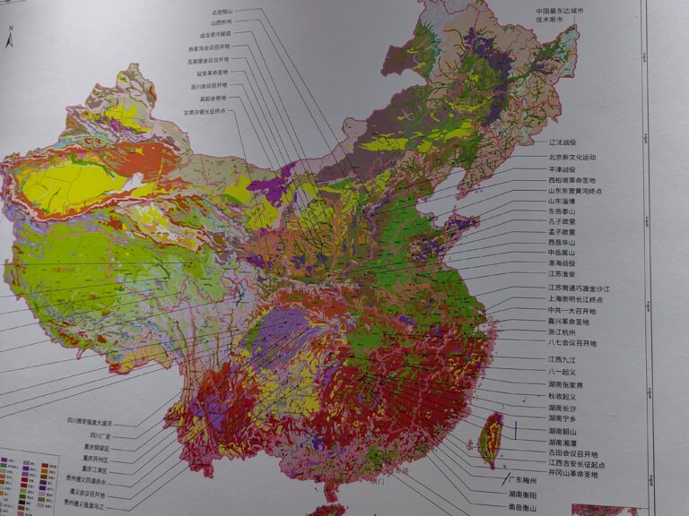 Soil map of China displaying the country’s 60 types of soil
