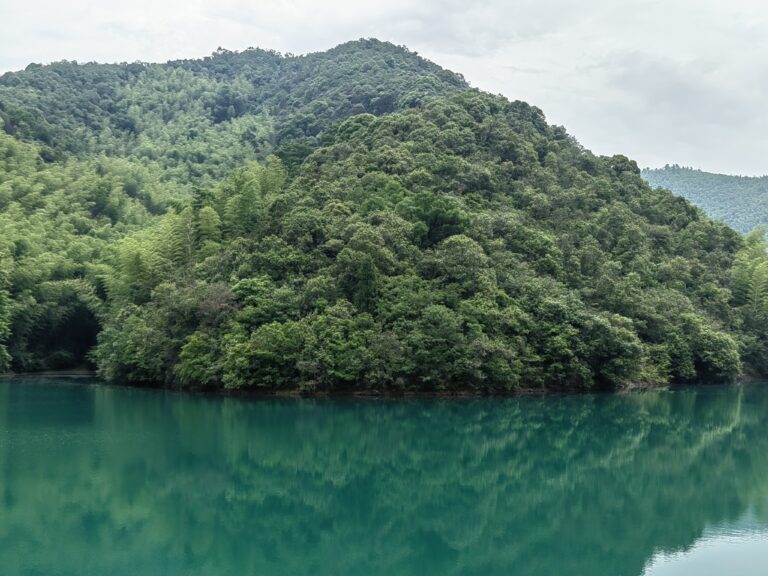 Water reservoir in Qingshan Village