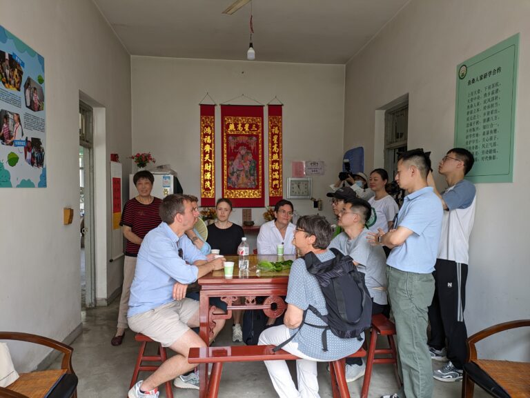 Local household providing nature education to school children