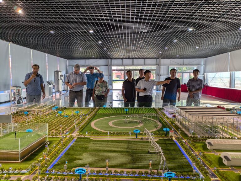 Irrigation model integrating agriculture, industry, and housing