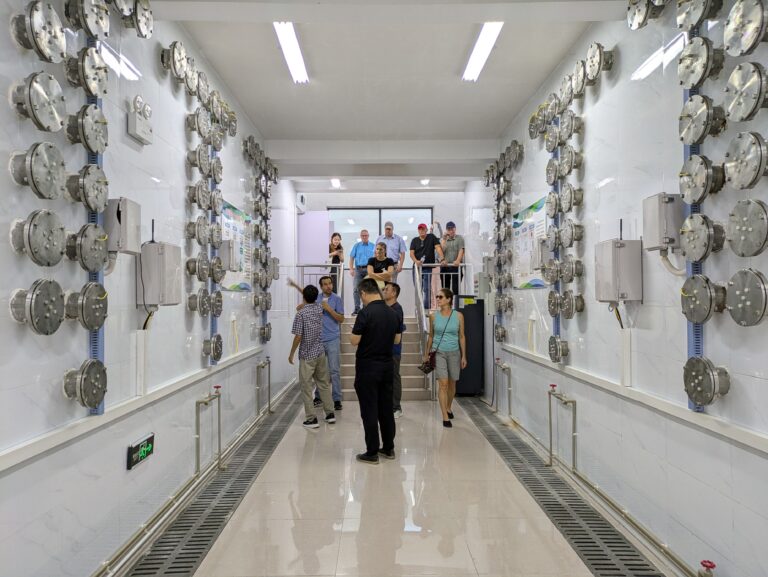 German experts visit a lysimeter station