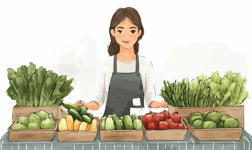 toolbox-vegetable seller